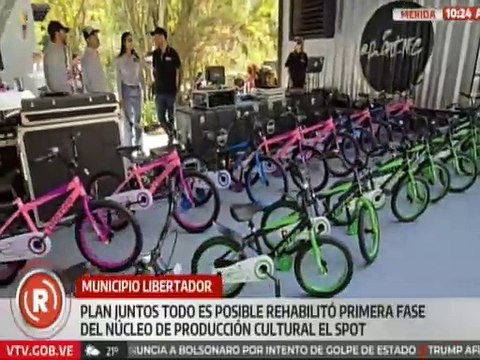 Mérida | Plan Juntos Todo es Posible rehabilita el núcleo cultural ¨El Spot¨ en el mcpio. Libertador