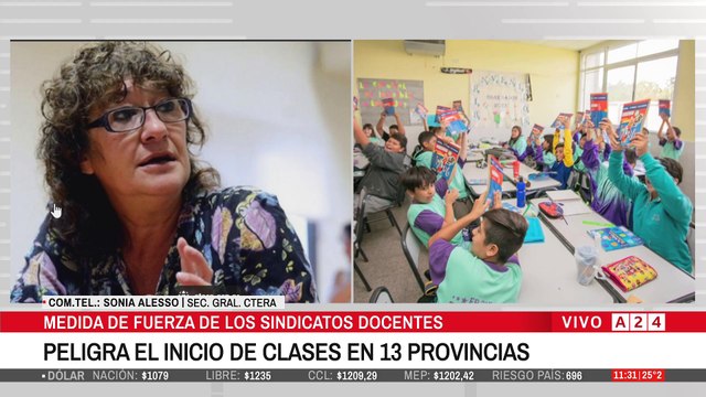 PELIGRA EL INICIO DE CLASES EN 13 PROVINCIAS: Sonia Alesso habla sobre la situación de los docentes