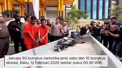 Polres Bengkalis Gagalkan Penyelundupan 90 Kg Sabu dan Ekstasi dari Malaysia