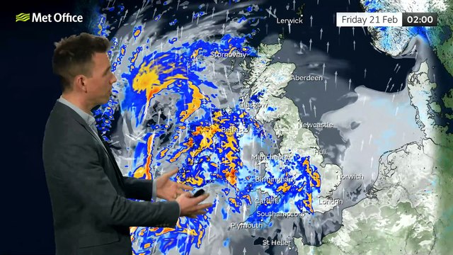 10 Day Trend 19/02/2025 – Atlantic weather returns – Met Office weather forecast UK