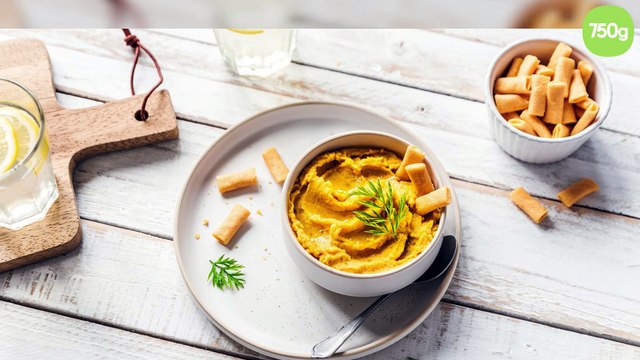Dip apéro houmous de carottes au cumin
