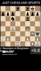 J. Neumann defeats Bergmann with the Morphy's checkmate