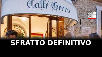 Caffè Greco, sfratto definitivo, ma il locale non chiude