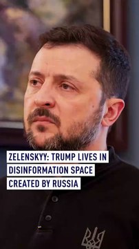 Zelenskyy: Trump lives in disinformation space created by Russia