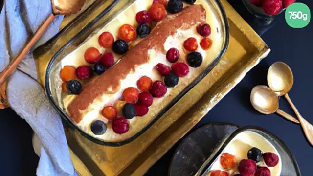 Tiramisu aux fruits rouges.