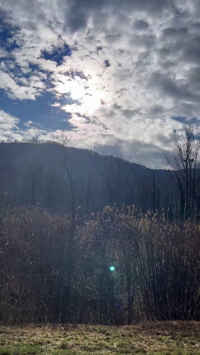 Balade avec un ciel magnifique