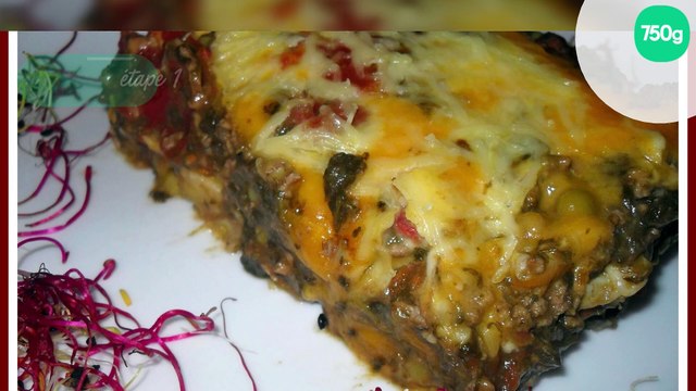 Gratinée de bœuf et de légumes