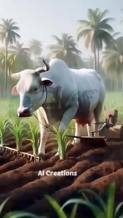 Beautiful Story of hardworking cow and bastard monkeys#viral #shorts #youtubeshorts #trendingshorts