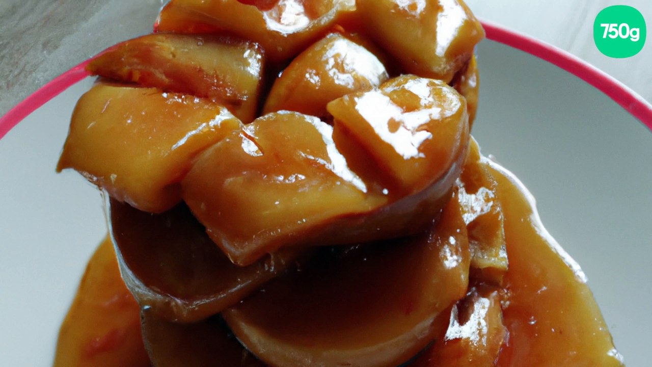 Aumonières aux pommes, caramel beurre salé