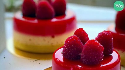 Mini-entremets à la framboise