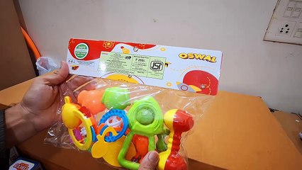 Unboxing Ratnas Original Zunzuna Musical rattle and oswal rattle teethable 8pcs For Kids