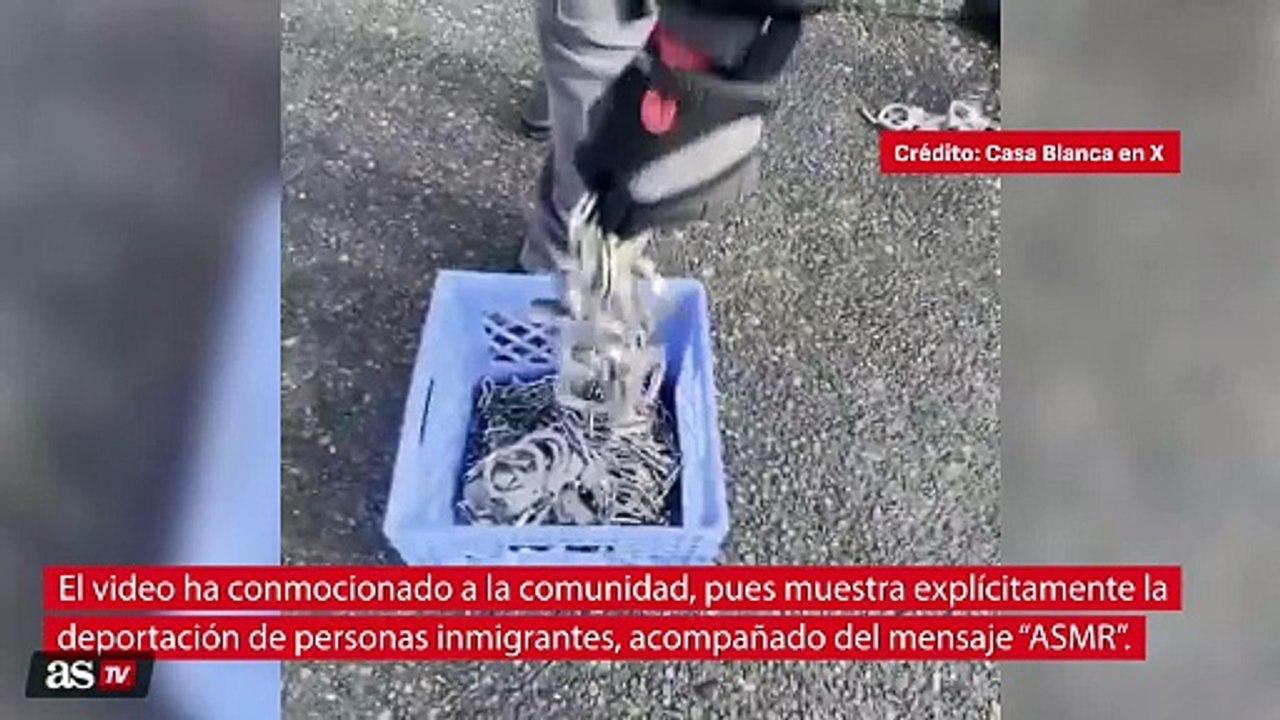 El video que compartió la Casa Blanca de una deportación causa indignación en redes
