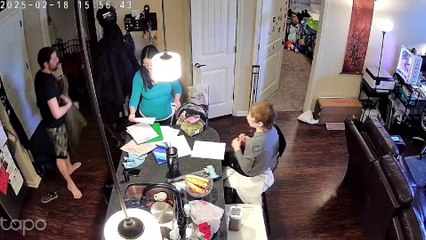 Man Hangs His Jacket And Cat Knocks Off Hanger