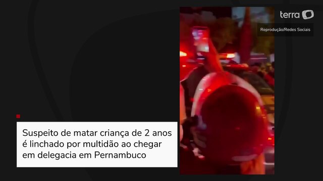 Suspeito de matar criança de 2 anos é linchado por multidão ao chegar em delegacia em Pernambuco