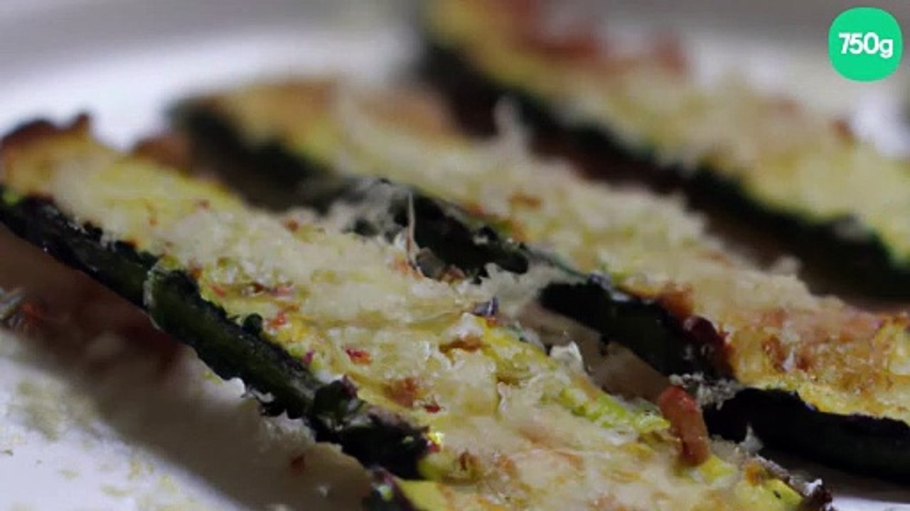 Courgettes croquantes au parmesan