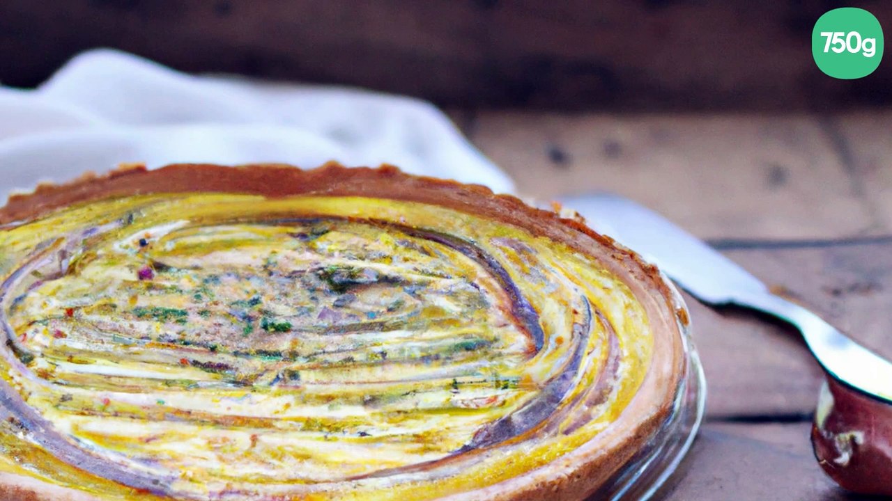 Tarte légère aux courgettes et fromage blanc