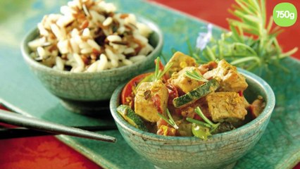 Sauté de Tofou au curry et petits légumes