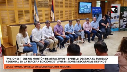 "Misiones tiene un montón de atractivos": Spinelli destaca el turismo regional en la tercera edición de "Vivir Misiones: Escapadas de Finde"