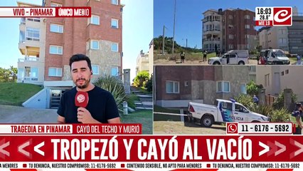 Tragedia en Pinamar: cayó del techo y murió