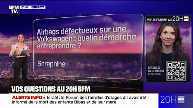Airbags défectueux: quelle démarche entreprendre? Vos questions au 20H BFM