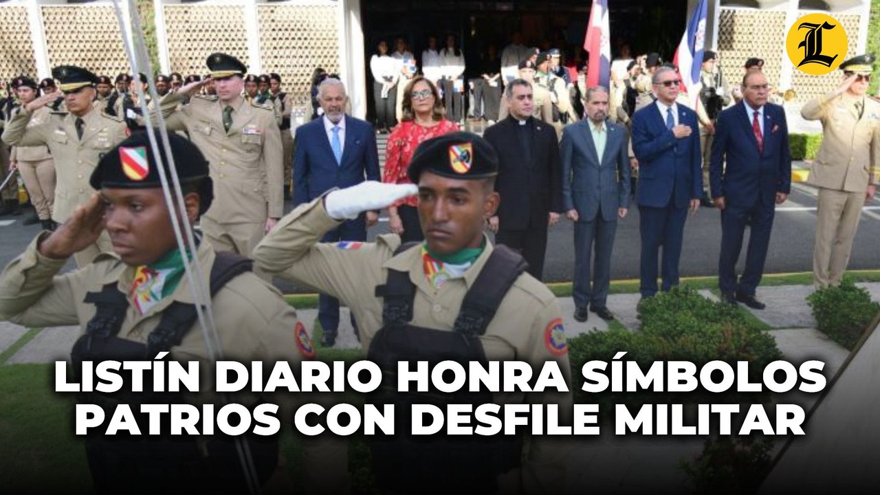 Listín Diario rinde homenaje a los símbolos patrios con desfile militar