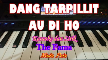 KARAOKE DANG TARPILLIT AU DI HO  NADA PRIA