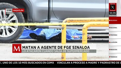 Matan a balazos a agente de la FGE Sinaloa en Mazatlán; iba con su esposa e hijo