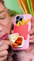 Phone cases, but make them delicious! 🍟📱🍰 #123go