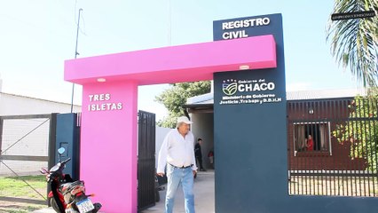 Chaco Info: Nuevo Jefe y Equipamiento en el Registro Civil de Tres Isletas.