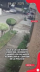 Sale a la luz nuevo video del momento cuando los sicarios acribillan al capitán de la Policía