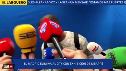 Zona mixta Mbappé vs Manchester City