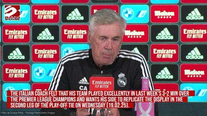 Carlo Ancelotti urges Real Madrid to replicate 'best performance' in Champions League