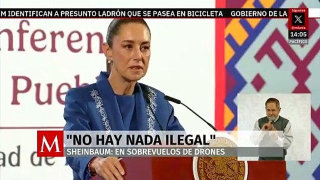 “No hay nada ilegal”, dice Sheinbaum sobre vuelos de drones de la CIA en México
