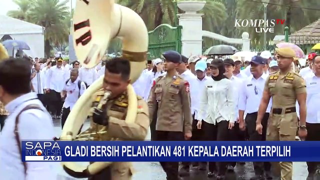 Sederet Prosesi Gladi Bersih Pelantikan 481 Kepala Daerah Terpilih di Monas