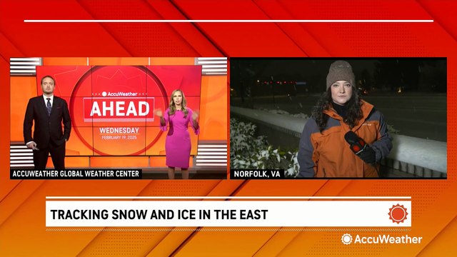 Numerous drivers get stuck as snow piles up in eastern Virginia