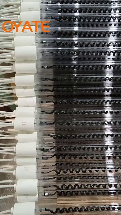 1500w halogen lamp 720mm half white ruby heat lamps for blowing machines 1500w halogen lamp electric infrared heat lamp for sale