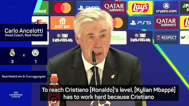 Ancelotti feels Mbappe could reach the heights of Ronaldo