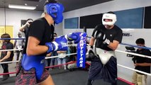 VERY HIGH LEVEL OF SPARRING - BOXING STAR DIEGO PACHECO IN CAMP - ESNEWS BOXING