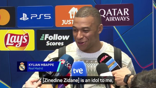 Mbappe happy to make his 'idol' Zidane smile after hat-trick against Man City