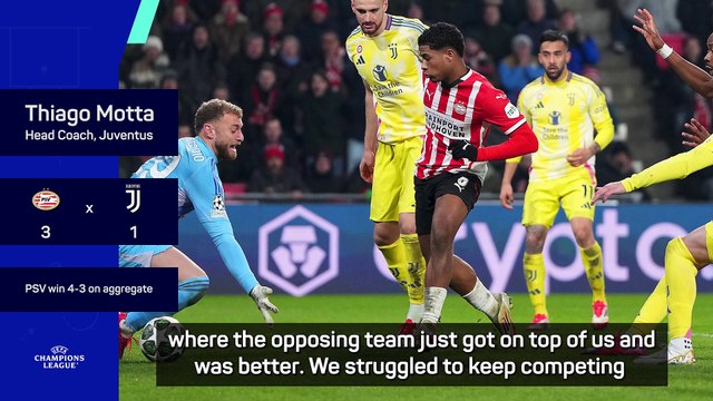 Juventus 'lacking in everything' in Champions League exit - Thiago Motta