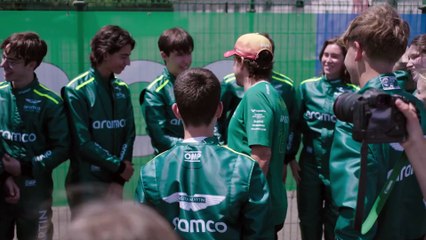 Aston Martin Aramco and Fernando Alonso Inspire the Next Generation of Racers
