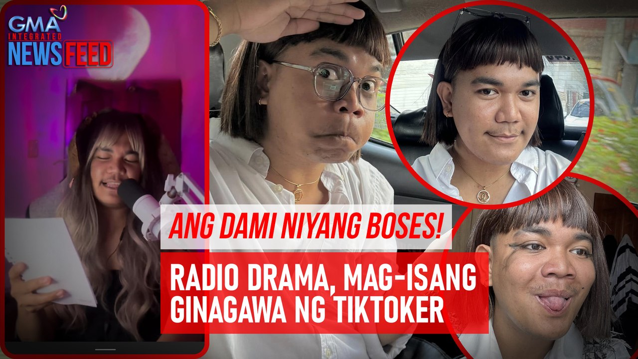 Ang dami niyang boses! Radio drama, mag-isang ginagawa ng TikToker | GMA Integrated Newsfeed