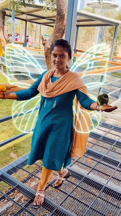 Trichy birds park with my wife