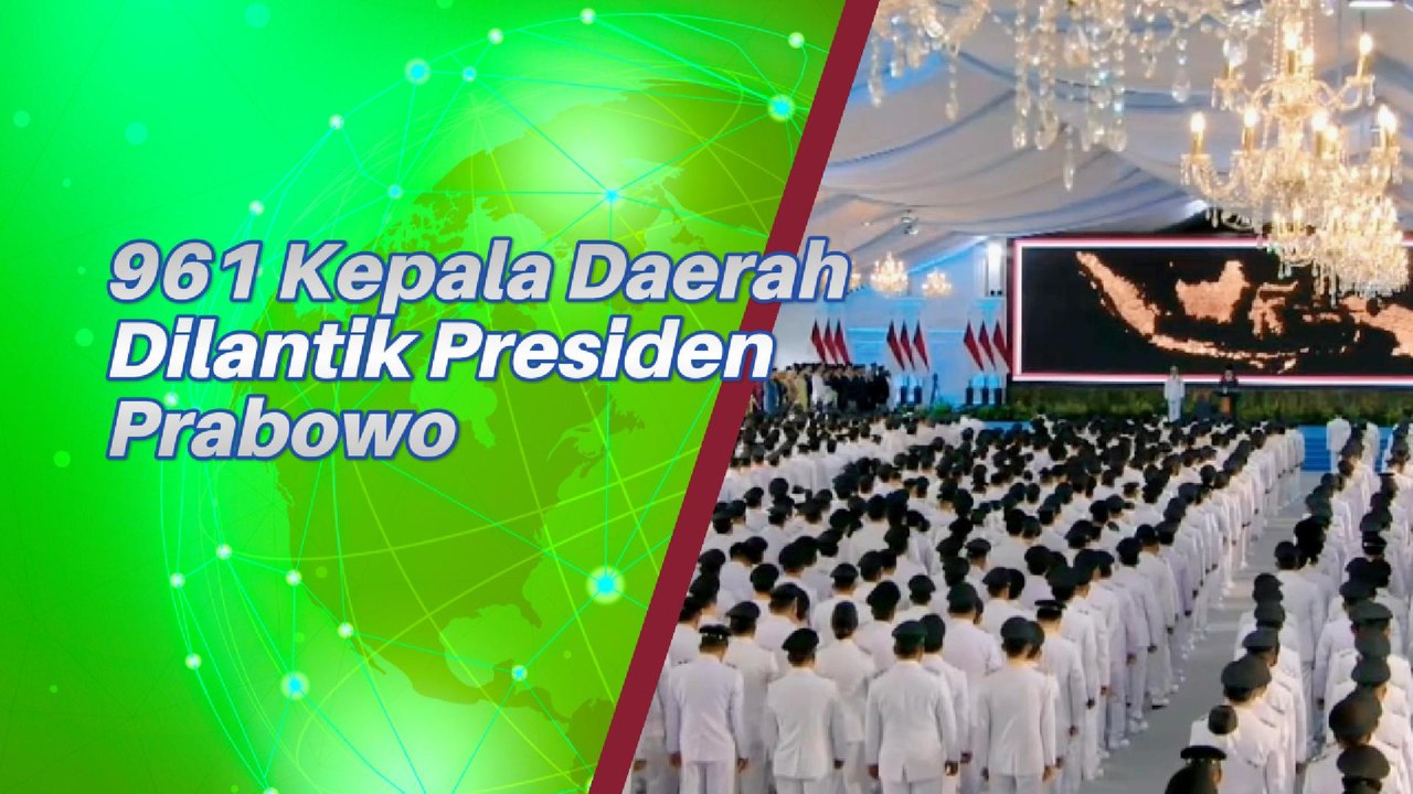 Pertama Kalinya 961 Kepala Daerah Dilantik Serenta Oleh Presiden Di Istana