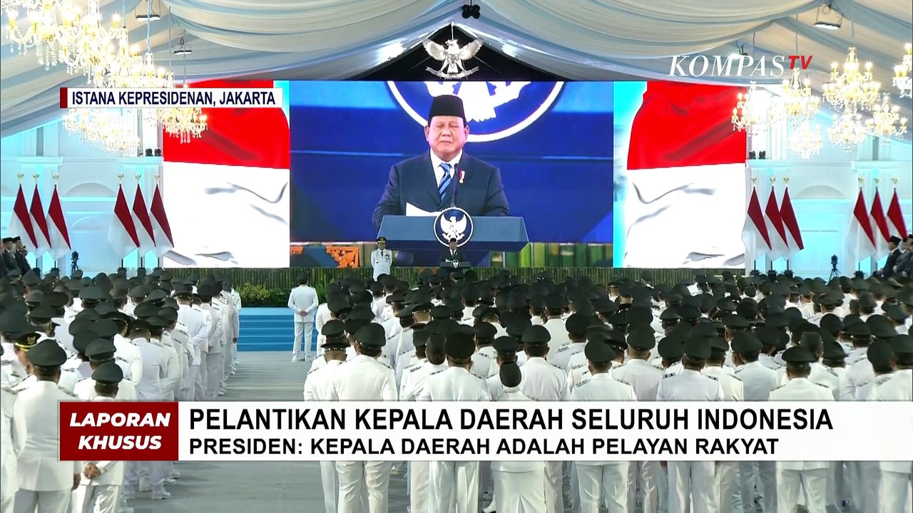 Beri Arahan, Presiden Prabowo Ingatkan Kepala Daerah adalah Pelayan Rakyat