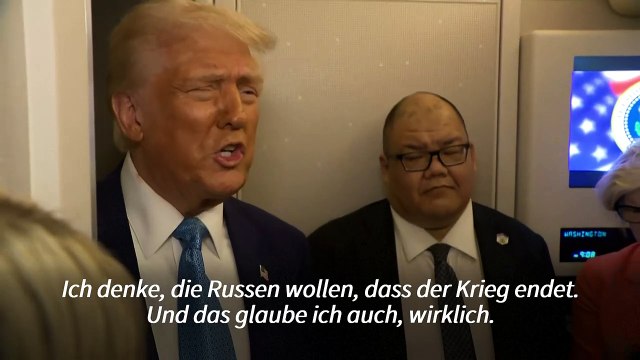 Karten in der Hand : Trump sieht Russland bei Verhandlungen zu Ukraine-Krieg im Vorteil