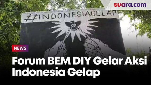 Masyarakat dan Forum BEM DIY Gelar Aksi Indonesia Gelap