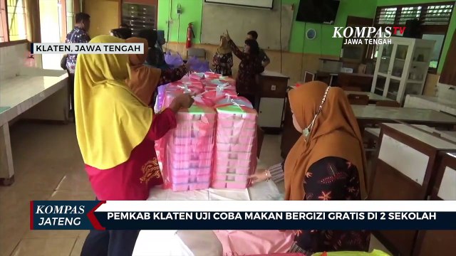 Pemkab Klaten Uji Coba Makan Bergizi Gratis di Dua Sekolah