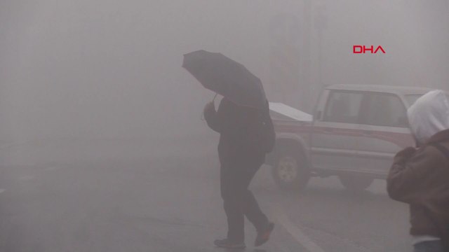 Mardin'de yoğun sis; görüş mesafesi