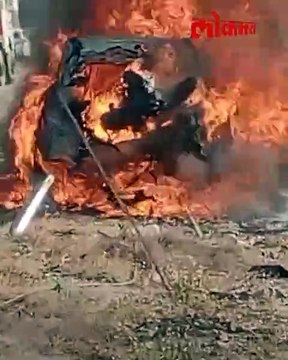 समृद्धी महामार्गावर भीषण अपघात, वाहनाचा स्फोट,